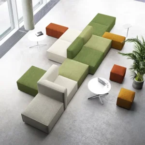 Modular Fabric Lounge Sofa - image 2