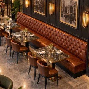 Chesterfield Leather Booth Seating - image 2