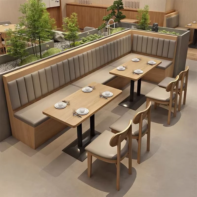 Corner Leather Booth Seating