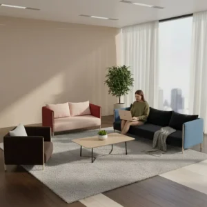 Wood Lounge Sofa - image 2