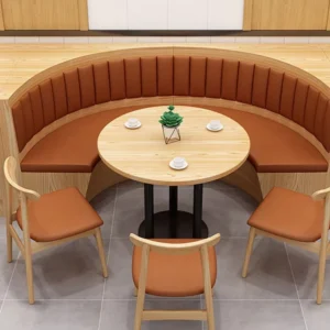 Corner Wood Booth Seating - image 1