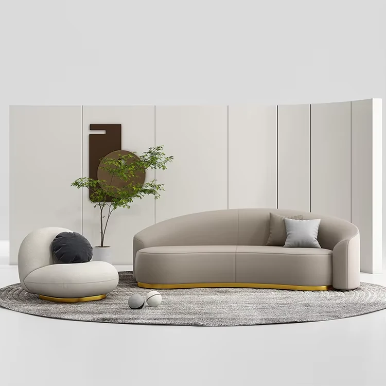 Pu Leather Lounge Sofa