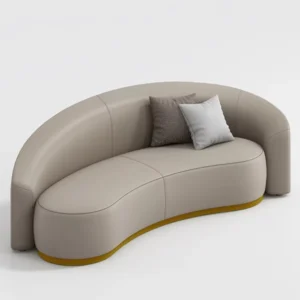 Pu Leather Lounge Sofa - image 3