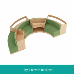 Wood Lounge Sofa - image 2