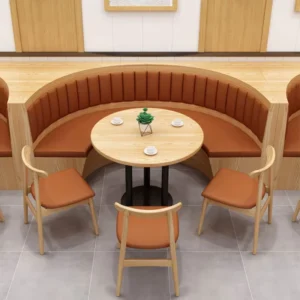 High-Back Leather Booth Seating - image 4