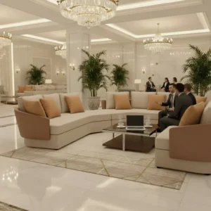 Modular Fabric Lounge Sofa - image 2