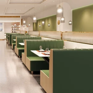 Curved Custom Booth Seating - image 2