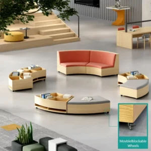 Wood Lounge Sofa - image 2